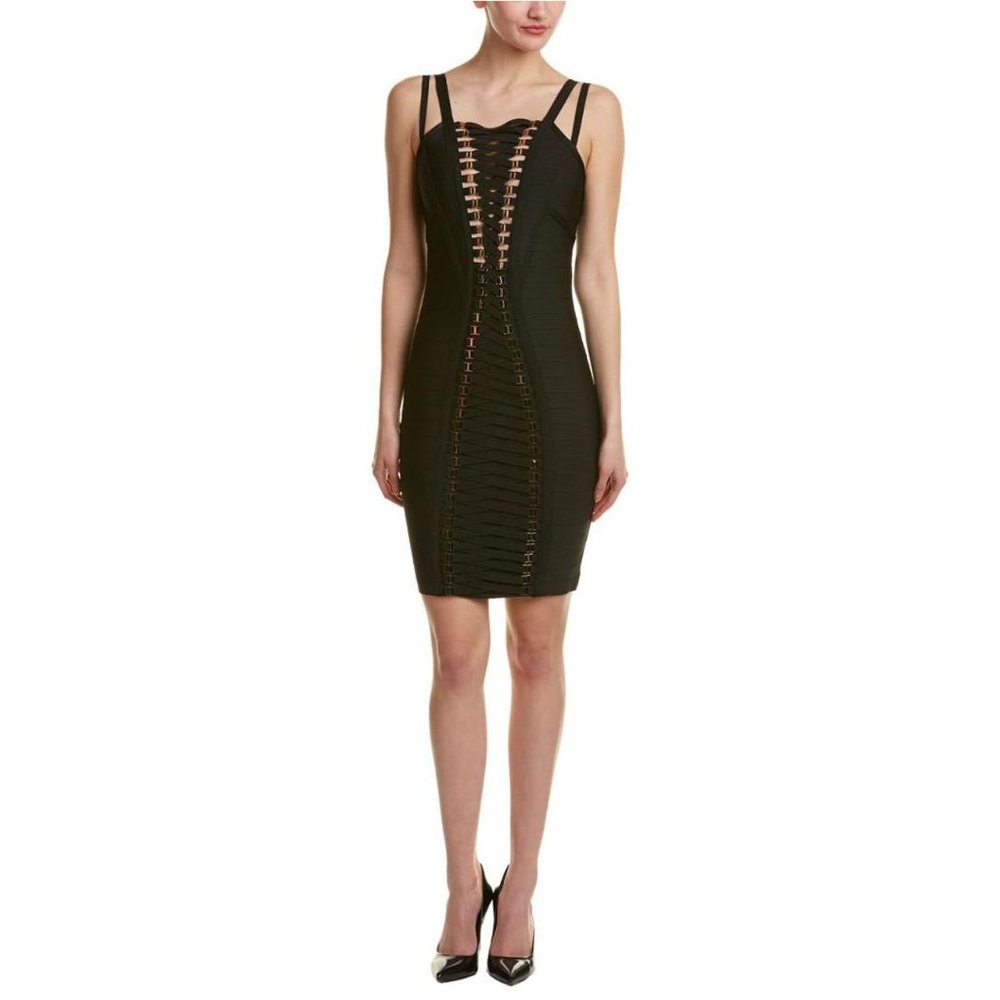 NWT WOW Couture Gold Label Bodycon Bandage Dress, Size Small - Picture 4 of 6